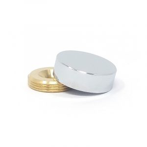 Brass Plated Screw Cover Caps – ∅ 25mm (1”)