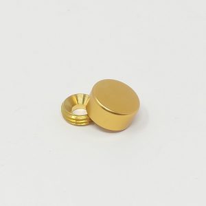 Aluminum Screw Cover Caps (Gold) – ∅ 13mm (1/2”)