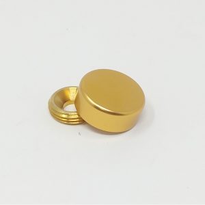 Aluminum Screw Cover Caps (Gold) – ∅ 18,5mm (3/4”)