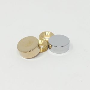 Brass Plated Screw Cover Caps – ∅ 16mm (5/8”)
