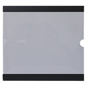 Porte-affiche – 11 x 8,5" à coller avec bandes noires