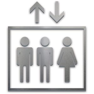 Pictogramme Ascenseur 5,75’’ x 6,5" H