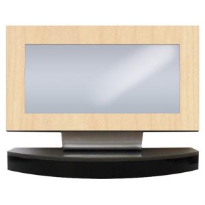 Porte-nom de bureau PN2 – Stratifié érable 6 x 4 3/4″