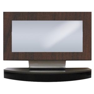 Porte-nom de bureau PN2 – Stratifié noyer 6 x 4 3/4″
