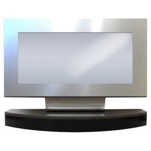 Porte-nom de bureau PN2 – Stratifié vinyle aluminium 6 x 4 3/4″