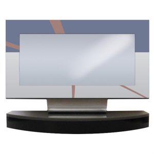Porte-nom de bureau PN2 – Stratifié vinyle au choix 6 x 4 3/4″